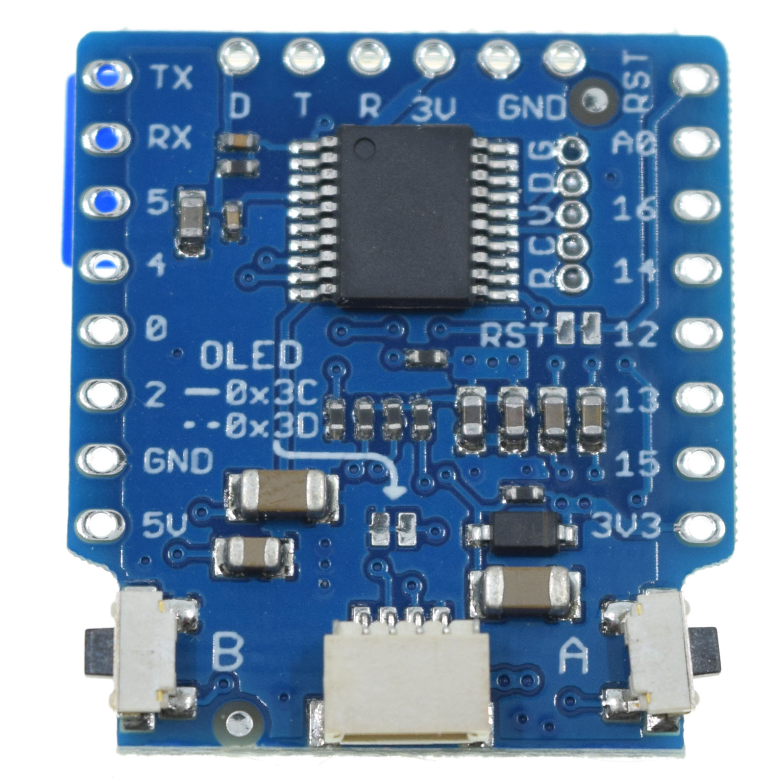 OLED Shield for wemos d1 Mini 0.66" pouces 64x48 DETAILLE i2c for Arduino Compatible 